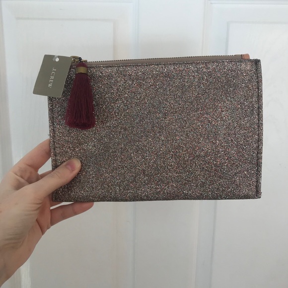 J. Crew Handbags - J. Crew Sparkly Multi Color Clutch